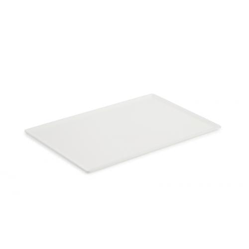 Serveerplateau van Acrylaat, wit mat, 300x200mm.