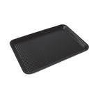Acrylaat schaal met ribbel bodem, zwart, 21x27x2cm ( -25 tot +65 C)