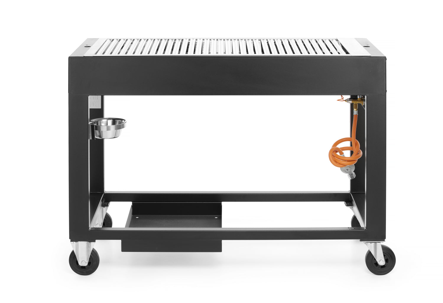Gas/grill barbecue 'Inferno' zwart, RVS, 1260x580x900mm (LxBxH)