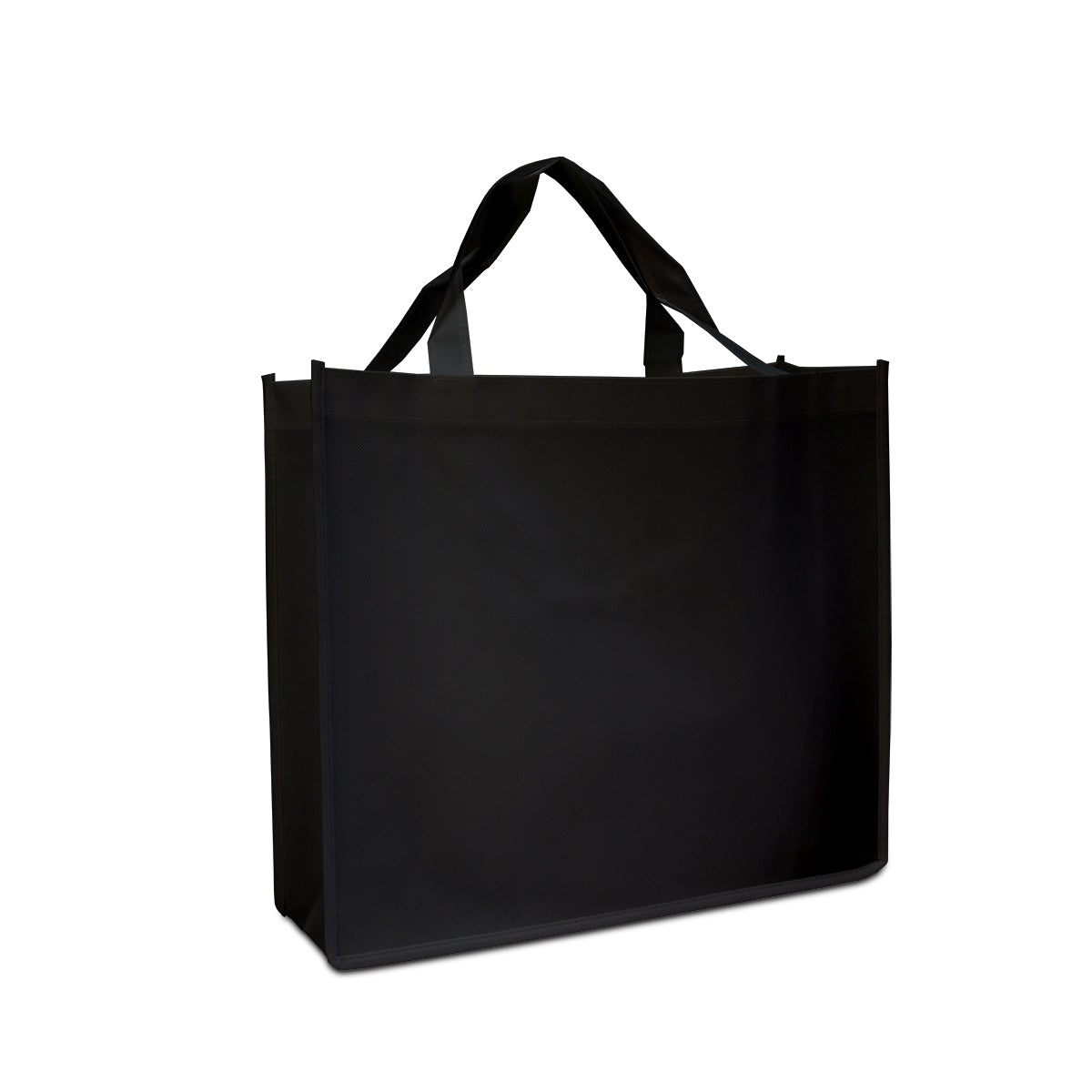 Non-woven boodschappen tas, zwart, 400x350mm (BxH) 120mm diep