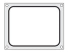 Traysealer matrix, conainer 227x178mm,  aluminium met silicone