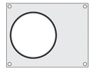 Traysealer matrix, soep container Ø165mm,  aluminium met silicone