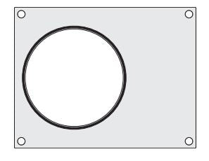 Traysealer matrix, soep container Ø165mm,  aluminium met silicone