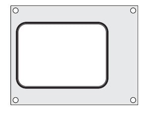 Traysealer matrix, container 187x137mm,  aluminium met silicone