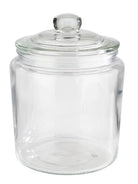 Glazen pot, /115mm en 160mm hoog, 0.9L.