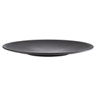 Melamine bord zwart 'Nero' /420mm en 35mm hoog, geschikt voor in de vaatwasser.