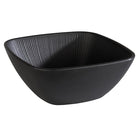 Melamine schaal vierkant 'Nero' zwart, 250x250x110mm, 3.5L, geschikt voor in de vaatwasser.