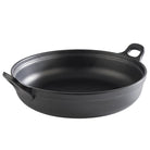 Melamine schaal met grepen, zwart, /280mm en 90mm hoog, 3L, greep 50x35mm, geschikt voor in de vaatwasser.