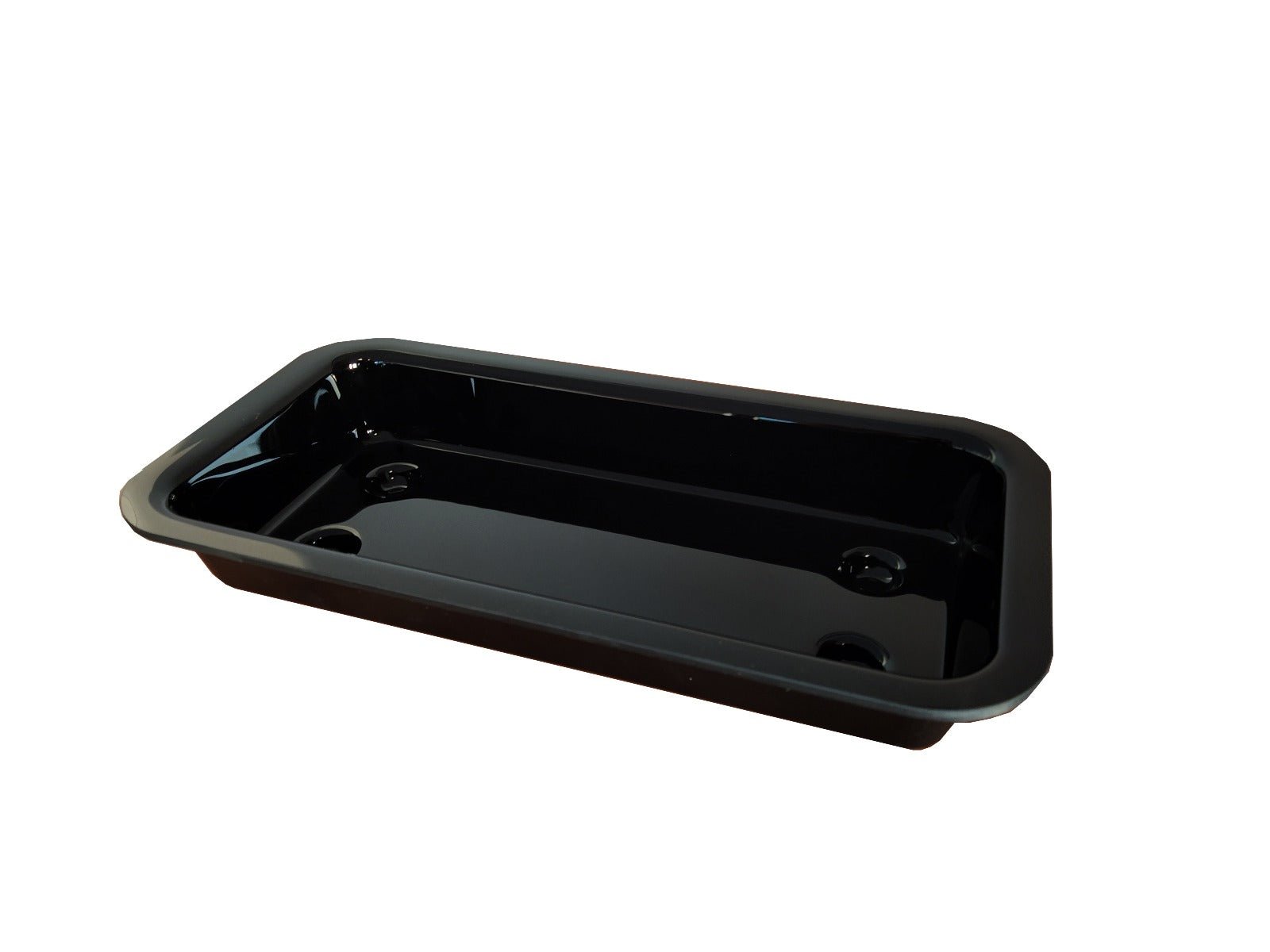 ABS schaal met nopjes - 725x210x22mm - Zwart - Van Erkel Winkelmaterialen