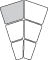 ABS schalenset hoek links (3-delig) - 870x60mm - Zwart - Van Erkel Winkelmaterialen