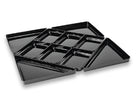 ABS schalenset Quadro (10-delig) - 840x840x40mm - Zwart - Van Erkel Winkelmaterialen
