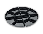 ABS schalenset Rondeel (12-delig) - Ø880x50mm - Zwart - Van Erkel Winkelmaterialen