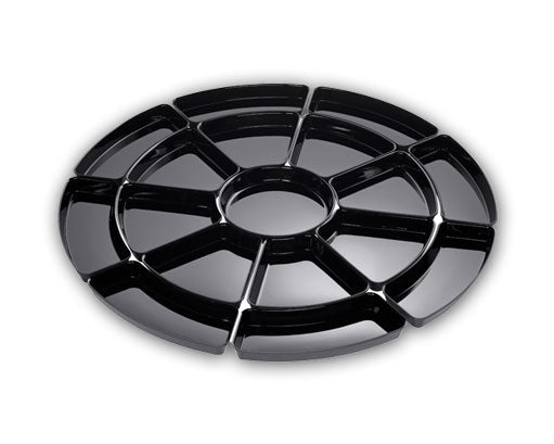 ABS schalenset Rondeel (17-delig) - Ø1020x60mm - Zwart - Van Erkel Winkelmaterialen