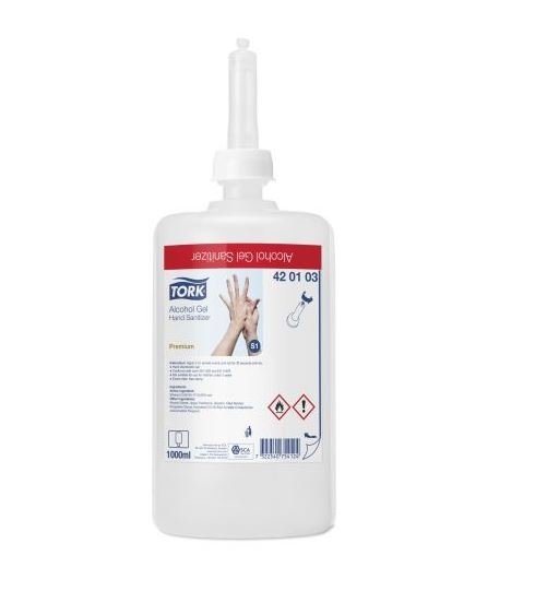 Alcohol gel handdesinfectie (6st) - 91x93x246mm - Transparant - Van Erkel Winkelmaterialen