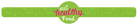 *Bandsticker "Healthy food" - 300x25mm - Groen - Van Erkel Winkelmaterialen