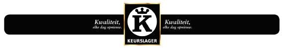 Bandsticker "Keurslager" - 300mm - Zwart - Van Erkel Winkelmaterialen