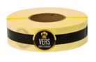 Bandsticker "Vers voor u gemaakt" - 300x25mm - Zwart - Van Erkel Winkelmaterialen