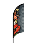 Beachflag "Schaal en schelpdieren" - 1900x700mm - Van Erkel Winkelmaterialen