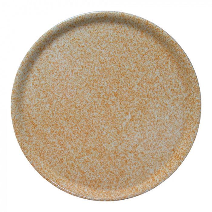 Bord aardewerk - Ø310mm - Geel - Van Erkel Winkelmaterialen