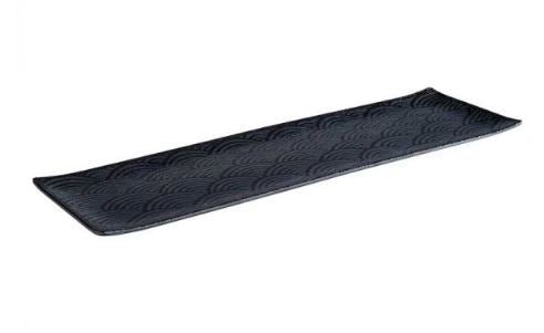 Bord 'Dark Wave' - 530x162x20mm (GN2/4) - Zwart - Van Erkel Winkelmaterialen