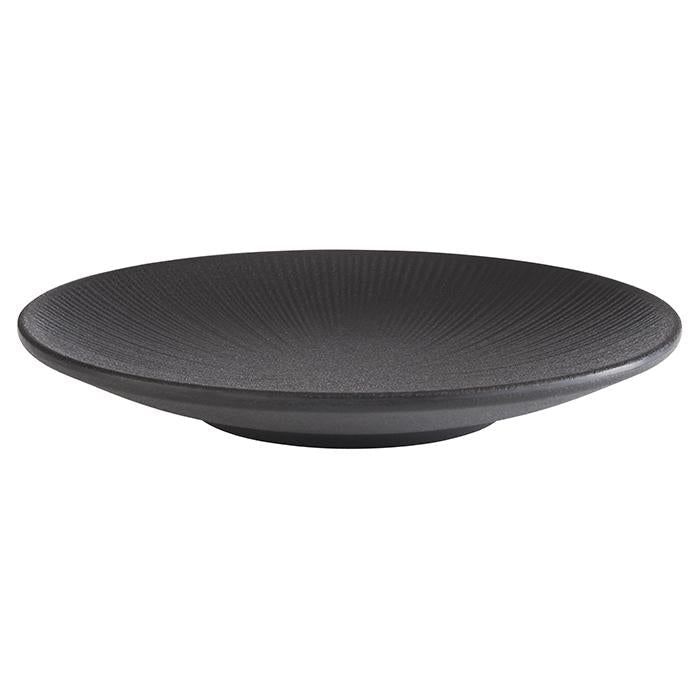 Bord 'Nero' - Ø210mm - Zwart - Van Erkel Winkelmaterialen