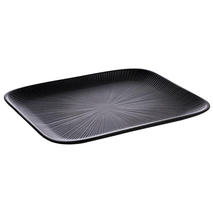 Bord 'Nero' - 325x265x25mm (GN1/2) - Zwart - Van Erkel Winkelmaterialen