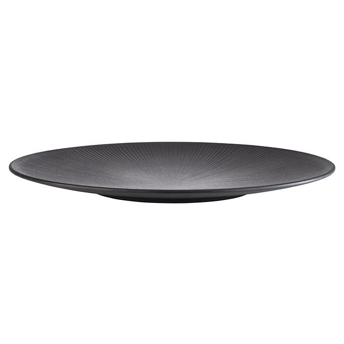 Bord 'Nero' - Ø420mm - Zwart - Van Erkel Winkelmaterialen