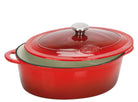 Braadpan ovaal (4L) - 270x210x115mm - Rood - Van Erkel Winkelmaterialen