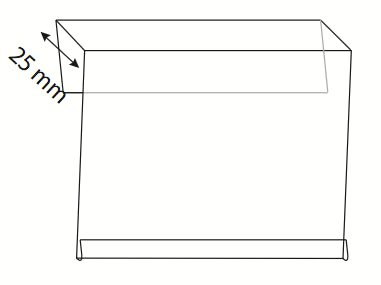 Broodmandhouder - 25mm - 85x54mm - Van Erkel Winkelmaterialen