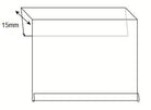 Broodrekhouder recht hangend - 15mm - 85x54mm - Van Erkel Winkelmaterialen