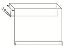 Broodrekhouder recht hangend - 19mm - 85x54mm - Van Erkel Winkelmaterialen
