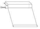 Broodrekhouder schuin hangend - 15mm - 85x54mm - Van Erkel Winkelmaterialen