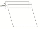 Broodrekhouder schuin hangend - 22mm - 85x54mm - Van Erkel Winkelmaterialen
