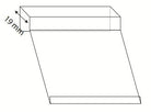 Broodrekhouder schuin hangend - 15mm - 85x54mm - Van Erkel Winkelmaterialen