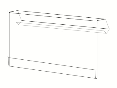 Broodrekhouder voor op buis - 12mm - 85x54mm - Van Erkel Winkelmaterialen
