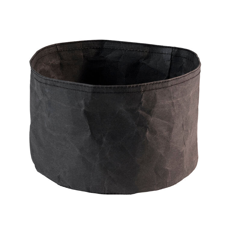 Broodzak kraftpapier - Ø200x130mm - Zwart - Van Erkel Winkelmaterialen