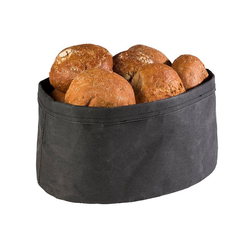 *Broodzak kraftpapier - 300x200x180mm - Zwart - Van Erkel Winkelmaterialen