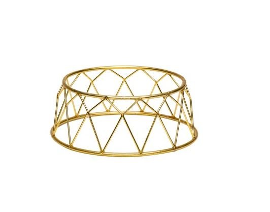 Buffetverhoger kroon goudkleur - 250x120x100mm - Goud - Van Erkel Winkelmaterialen