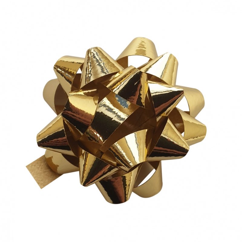 Cadeau ster goudkleur - Ø35mm - Goud - Van Erkel Winkelmaterialen
