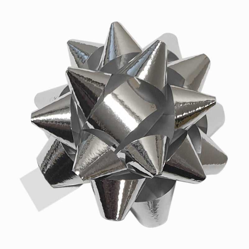 Cadeau ster zilverkleur - Ø50mm - Van Erkel Winkelmaterialen