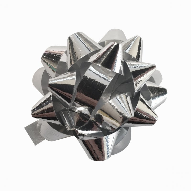 Cadeau ster zilverkleur - Ø35mm - Zilver - Van Erkel Winkelmaterialen