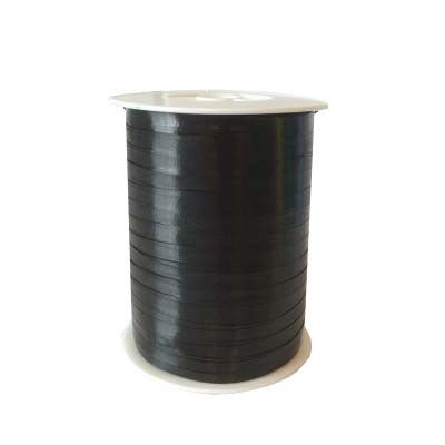 Cadeaulint glans zwart - 5mm - Zwart - Van Erkel Winkelmaterialen