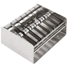 Dispenser voor daglabels - 237x190x1210mm - RVS - Van Erkel Winkelmaterialen