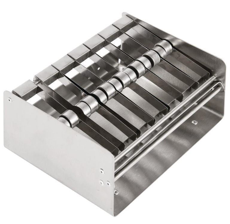 Dispenser voor daglabels - 237x190x1210mm - RVS - Van Erkel Winkelmaterialen