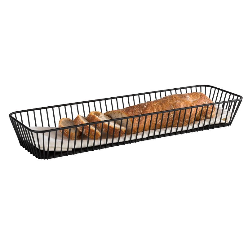 Draadmand GN 'Urban' - 530x162x75mm (GN2/4) - Zwart - Van Erkel Winkelmaterialen
