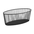 Draadmand ovaal 'Urban' - 300x140x120mm - Zwart - Van Erkel Winkelmaterialen