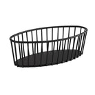 Draadmand ovaal 'Urban' - 210x100x70mm - Zwart - Van Erkel Winkelmaterialen