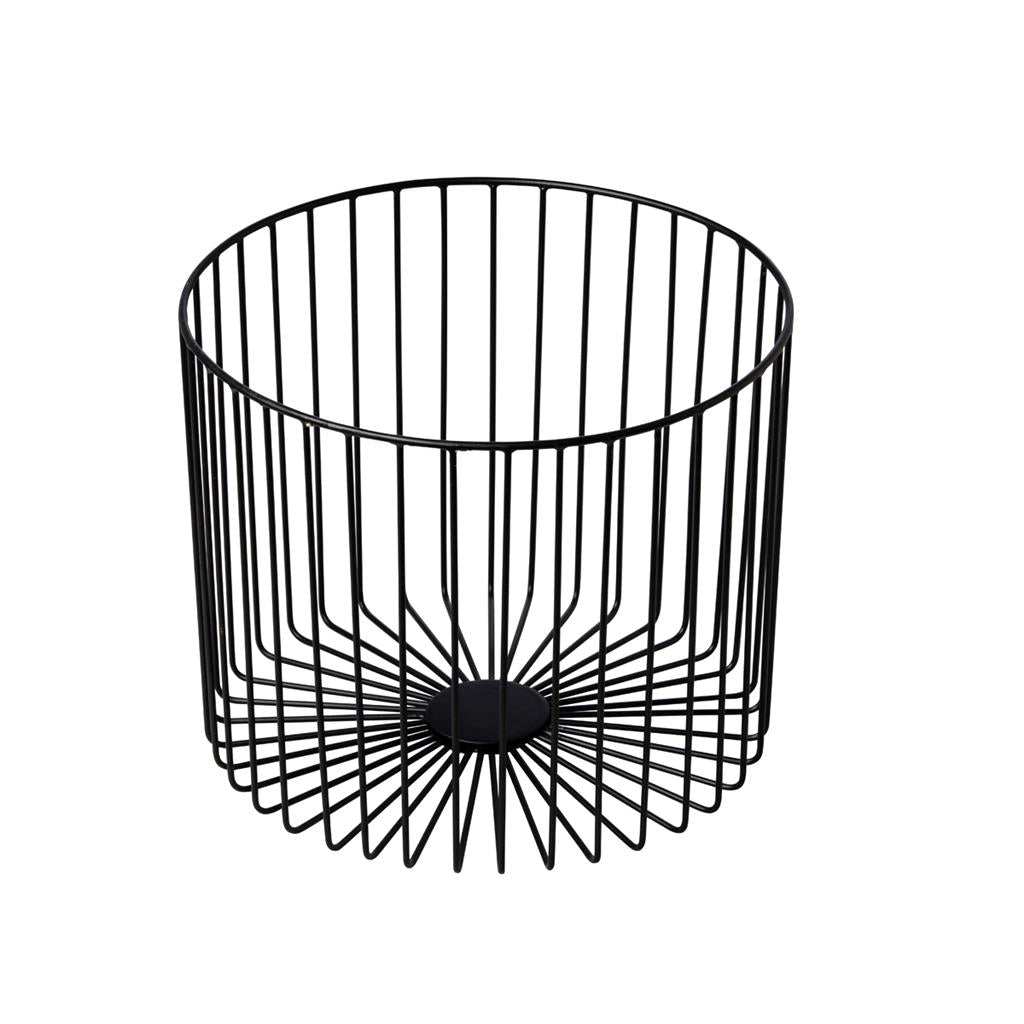 Draadmand rond - Ø280mm - Zwart - Van Erkel Winkelmaterialen