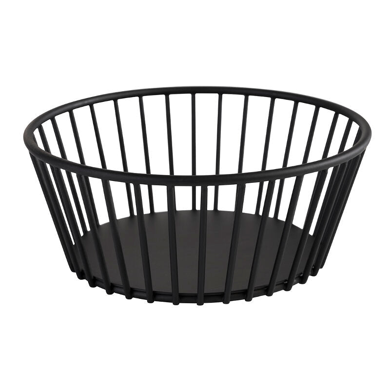Draadmand rond 'Urban' - Ø170x70mm - Zwart - Van Erkel Winkelmaterialen