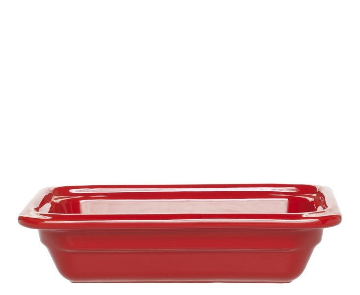 Emile Henry aardewerk schaal - 265x162x65mm (GN1/4) - Rood - Van Erkel Winkelmaterialen